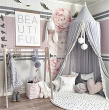 Load image into Gallery viewer, Cotton Kid Baby Bed Canopy Bedcover Mosquito Net Curtain Bedding Round Dome Tent Fly Insect Protection
