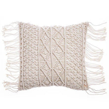 Load image into Gallery viewer, 45x45cm 100% Cotton Macrame Handmade Cotton Thread Pillow Covers Geometry Bohemia Cushion Covers Home Decor Custom Size
