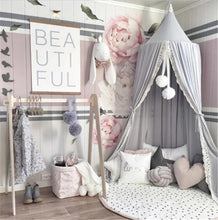 Load image into Gallery viewer, Cotton Kid Baby Bed Canopy Bedcover Mosquito Net Curtain Bedding Round Dome Tent Fly Insect Protection
