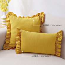 Load image into Gallery viewer, Lotus Leaf Pillow Cover Hipster Pillow Suede Sofa Cushion Cover Bed Head Pillow Cover  Case  Pillowcase
