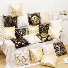 Load image into Gallery viewer, Bronzing cushion covers 45*45 classical Pillowcases sofa cushions Pillow cases Polyester home decor pillow cover kd-0207
