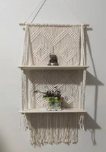 Load image into Gallery viewer, Macrame Hanging Planter Basket Wall handmade plant hanger pot indoor purl edging and wood bead  Party Wedding Home Decoration
