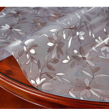 Load image into Gallery viewer, PVC Moisture-proof Tablecloth Round Transparent Table Film Protection Pad Table Mat Soft Glass Tablecloth Dining Table 1.0 Mm
