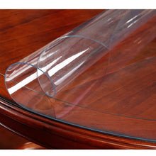 Load image into Gallery viewer, PVC Moisture-proof Tablecloth Round Transparent Table Film Protection Pad Table Mat Soft Glass Tablecloth Dining Table 1.0 Mm
