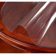 Load image into Gallery viewer, PVC Moisture-proof Tablecloth Round Transparent Table Film Protection Pad Table Mat Soft Glass Tablecloth Dining Table 1.0 Mm
